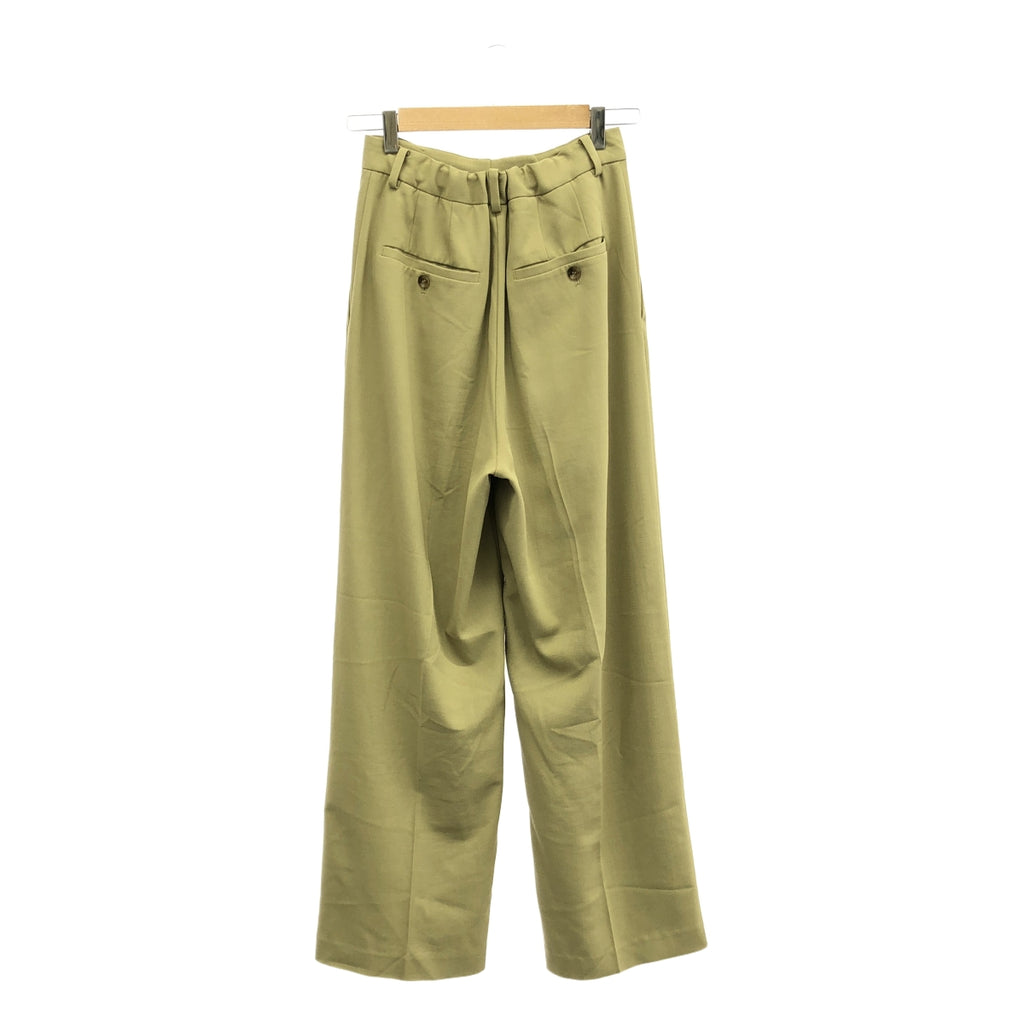 CLANE / クラネ | 2WAY TUCK STRAIGHT PANTS タック パンツ | 1 | ベージュ | レディース