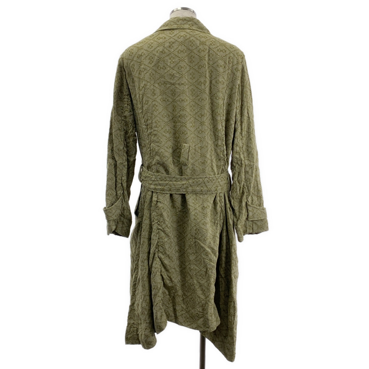 JOHN ALEXANDER SKELTON | 2024SS | 提花束帶大衣 | XL |