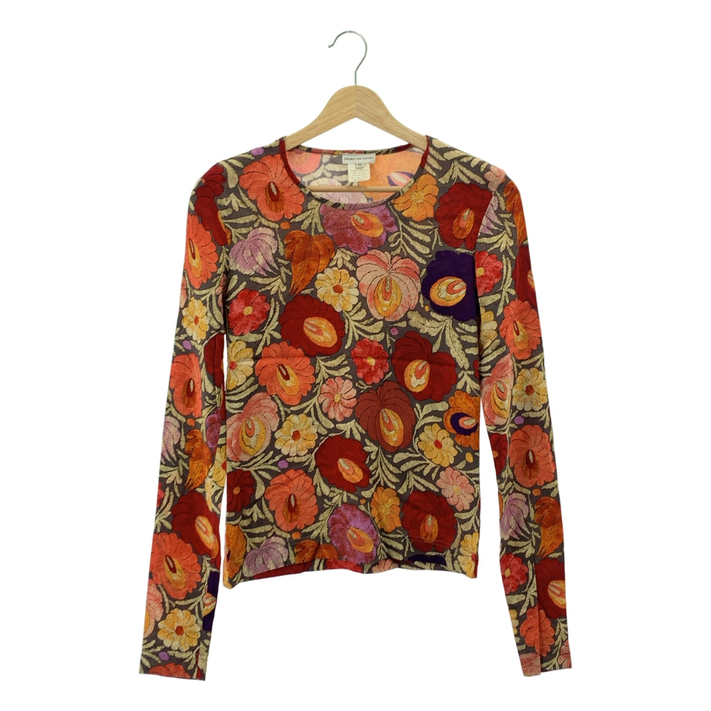 DRIES VAN NOTEN / 드리스 반 노튼 | 레이온 총 무늬 플로랄 컷소우 | M | 여성