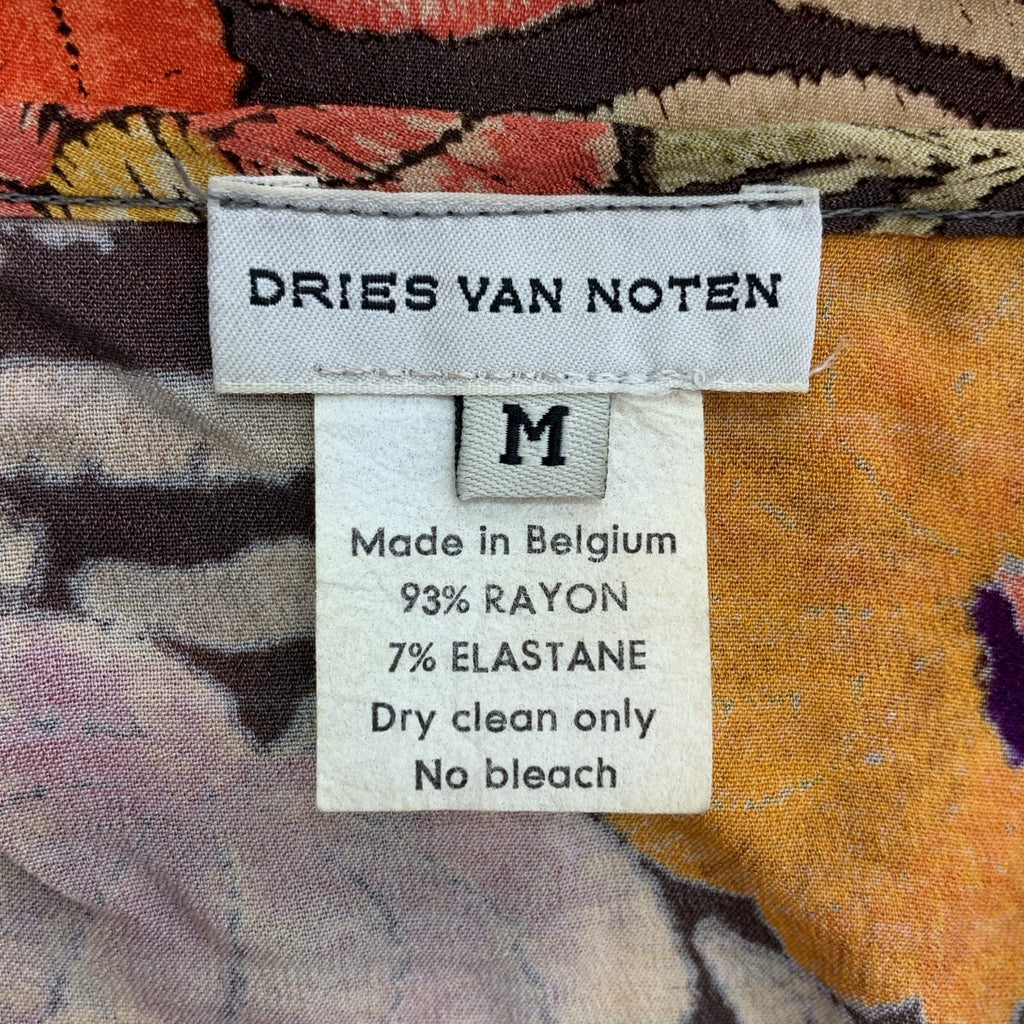 DRIES VAN NOTEN / 드리스 반 노튼 | 레이온 총 무늬 플로랄 컷소우 | M | 여성