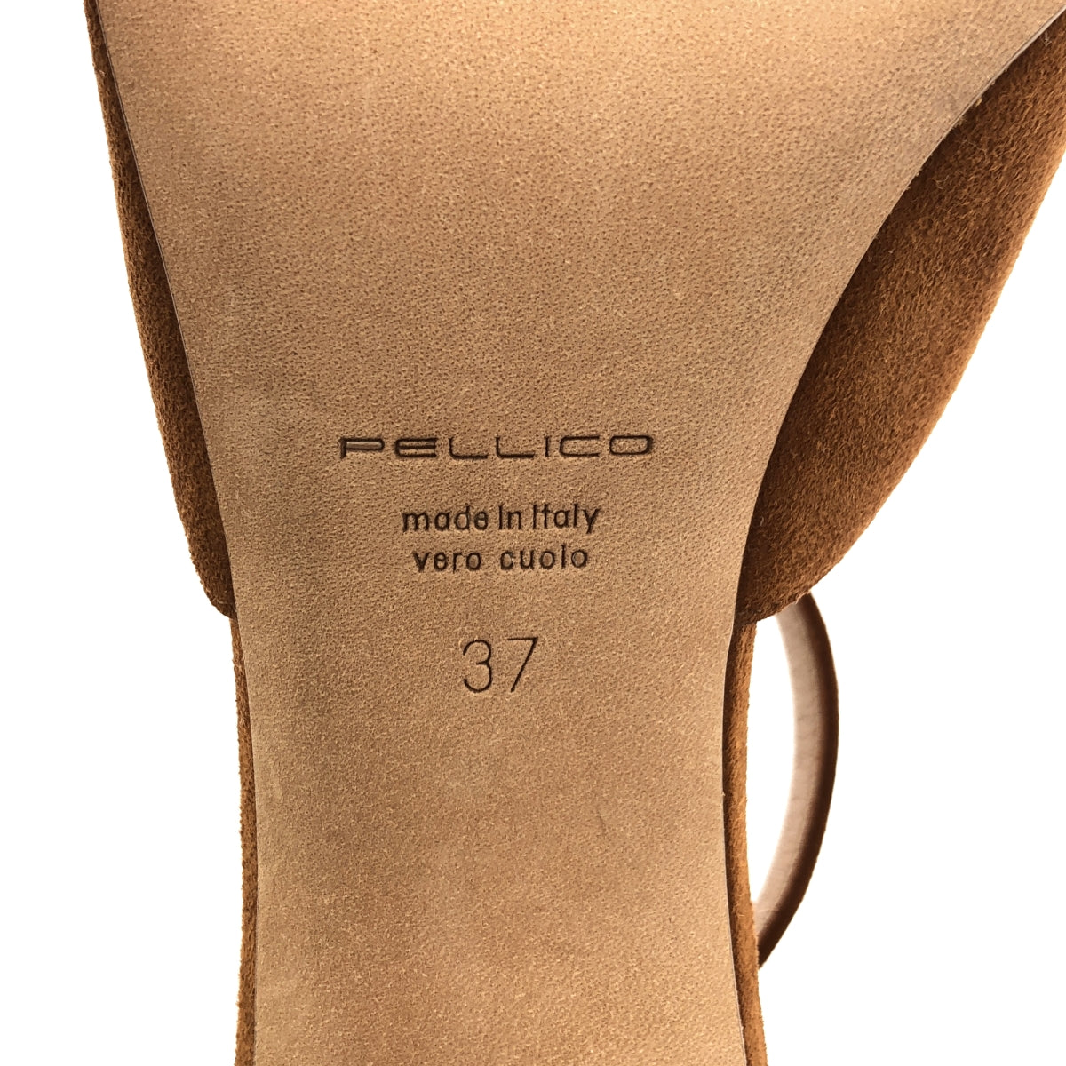 PELLICO / 페리코 | 스웨이드 가죽 레이스업 스트랩 청키힐 샌들 펌프스 | 37 | 여성