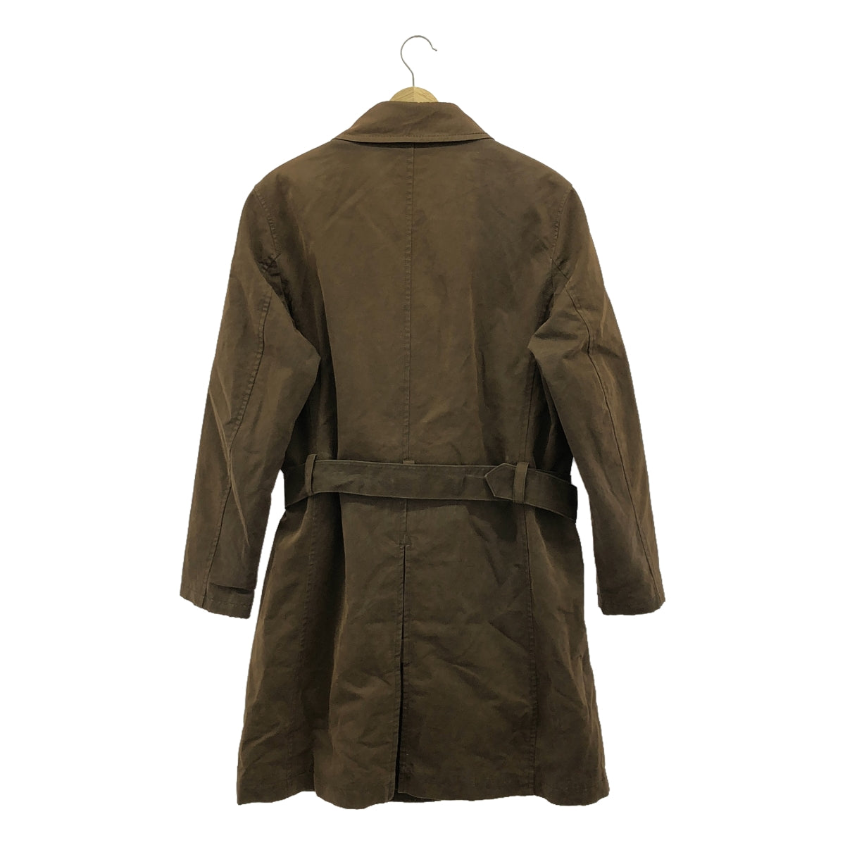 PS Paul Smith | Coated belted single coat with detachable cashmere blend liner | L | Brown | Men's