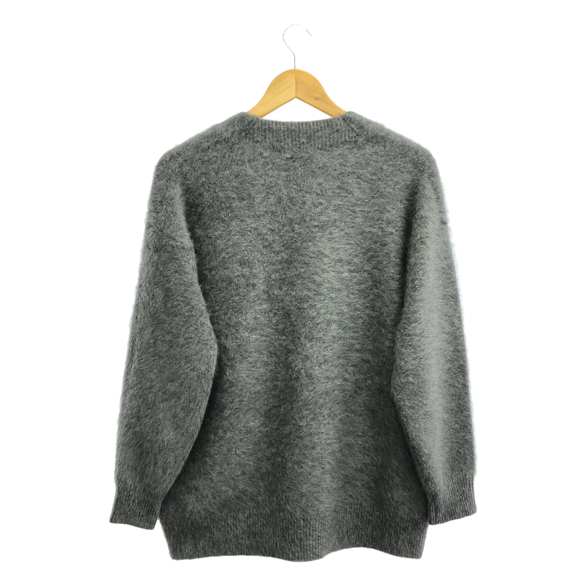 [狀況良好] 聯合箭隊 |狐狸羊絨口袋針織開襟衫 | F |灰色 |女性的