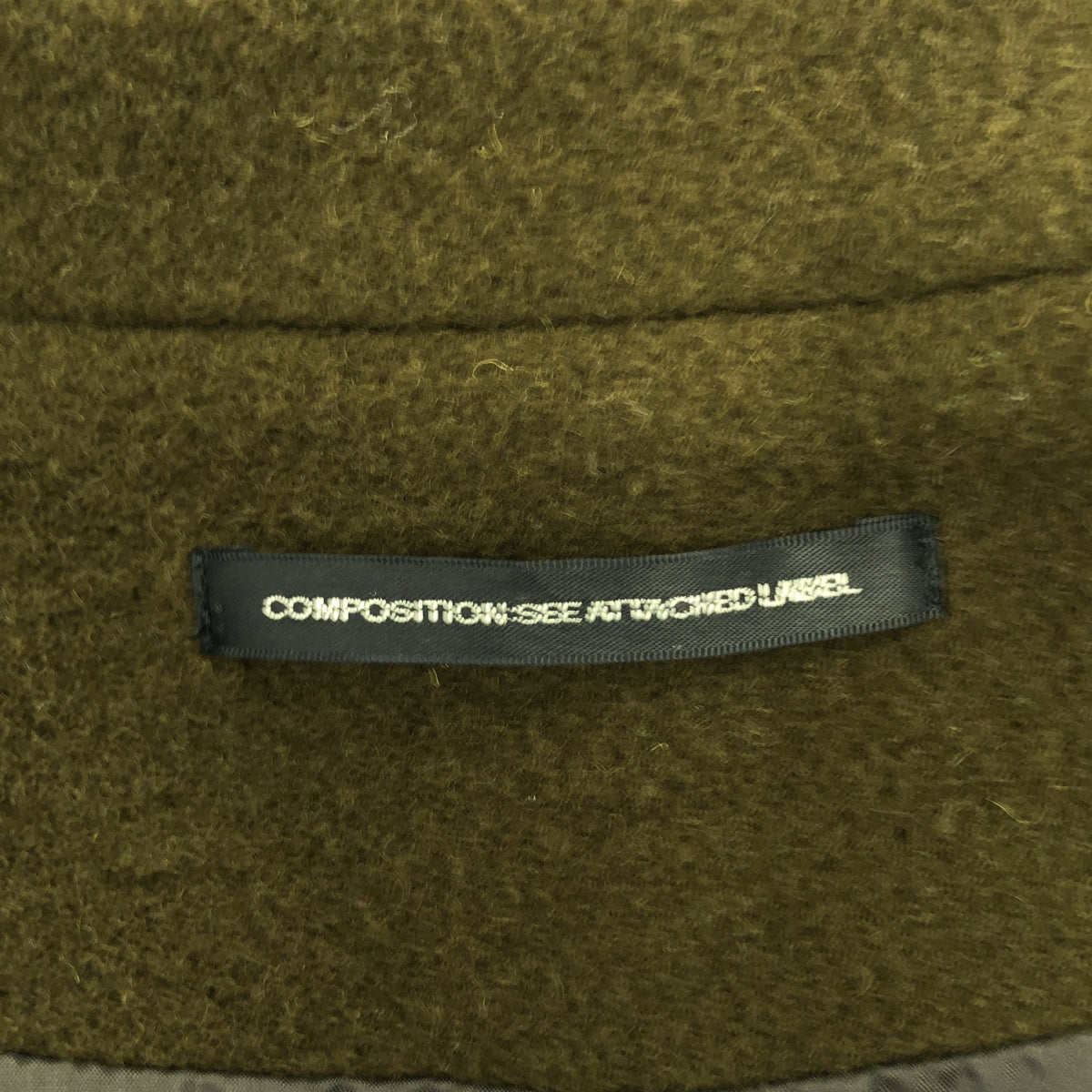 Y's / ワイズヨウジヤマモト | ウール ベルテッド オーバーコート / 総裏地 | 1 | オリーブ | レディース