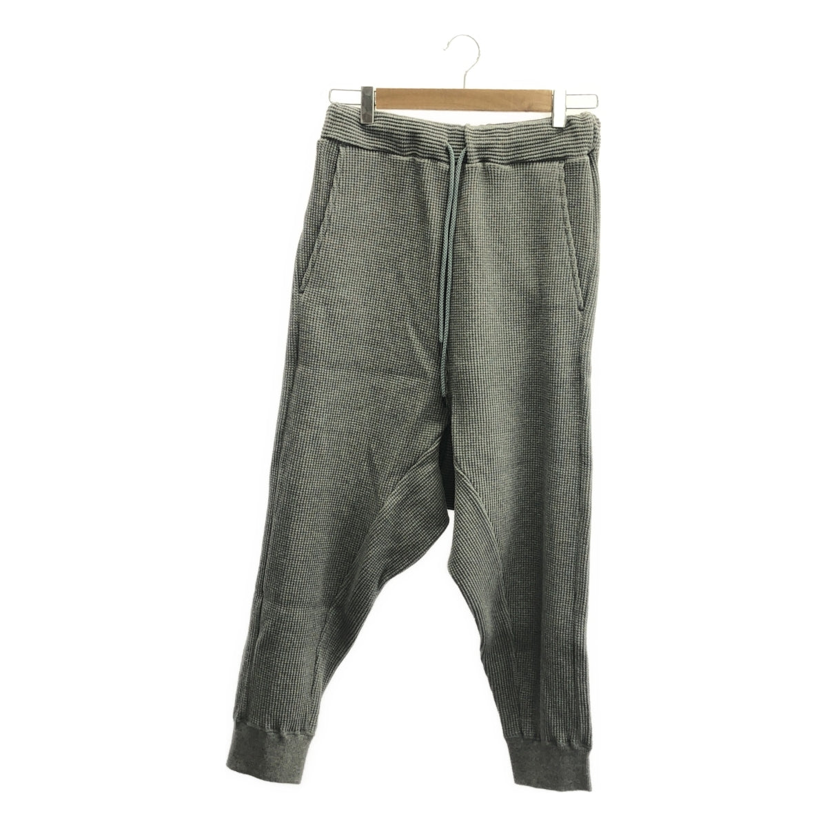 [New] prasthana / Prasthana | Heavy waffle drop crotch pants | Pants | S | Gray | Men's