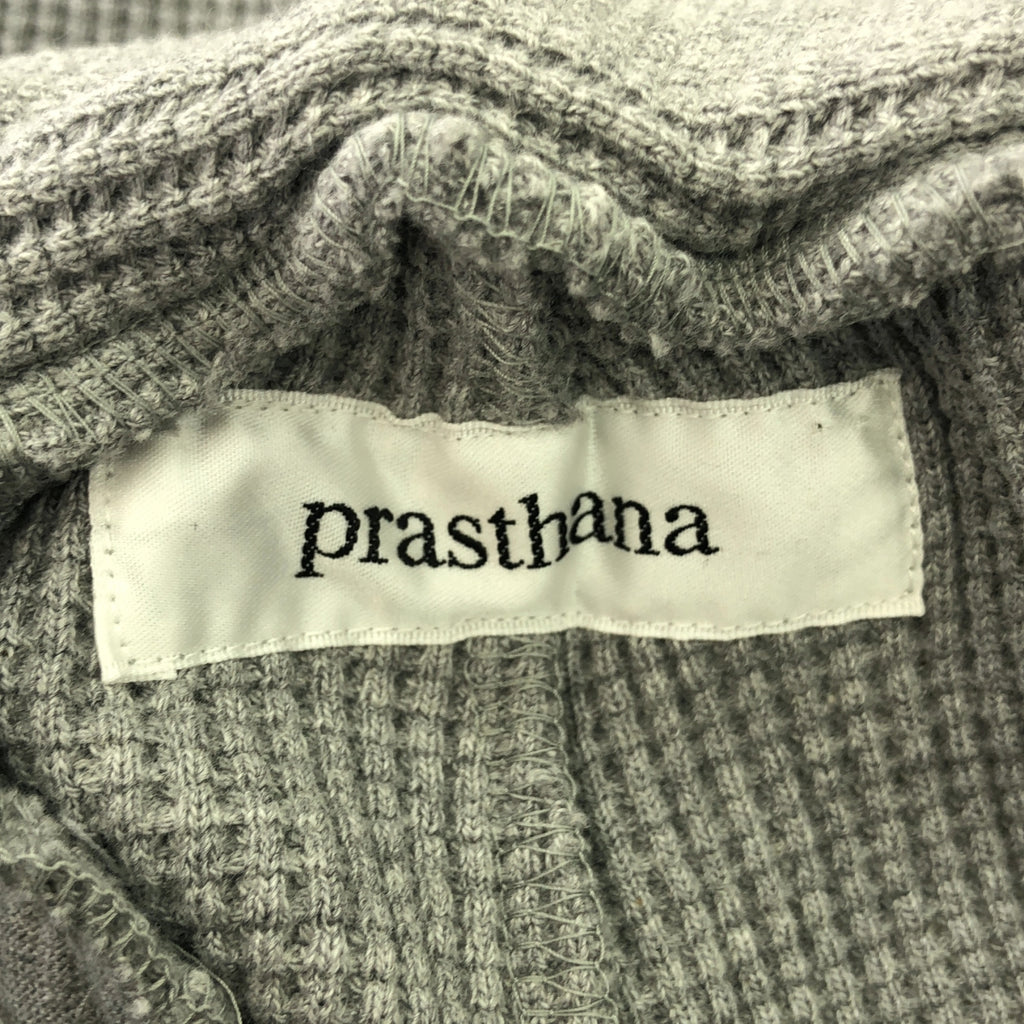 [新] prasthana / Prasthana |厚重華夫格低襠褲 |褲子 | S |灰色 |男士