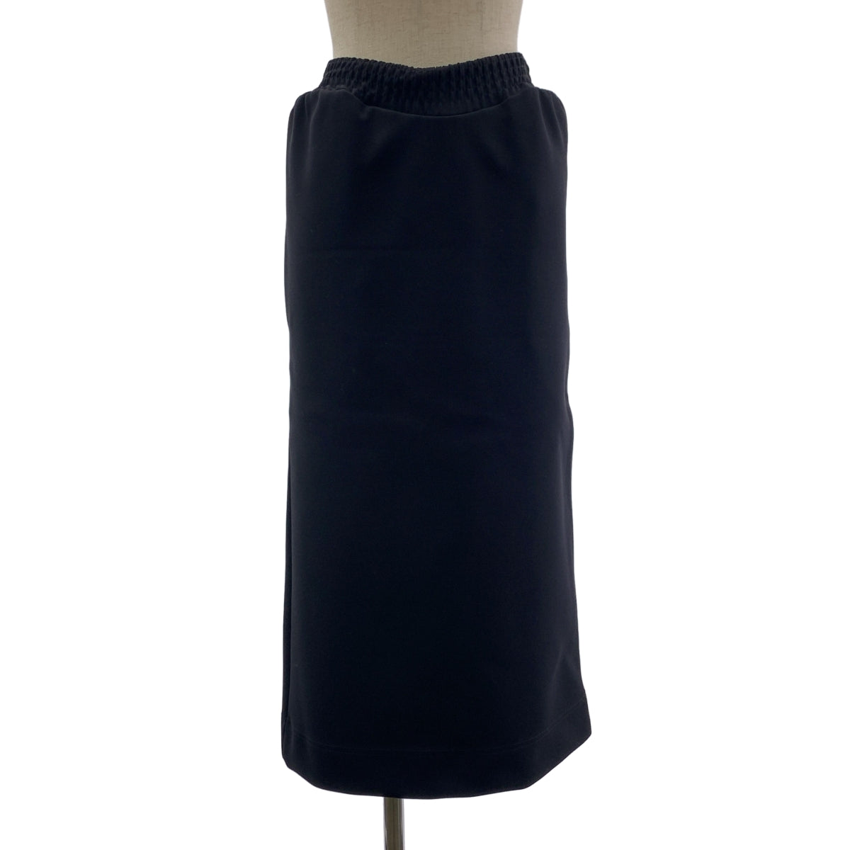 BALENCIAGA / バレンシアガ | バックスリット ウエストゴム ロングスカート | 40 | ブラック | レディース