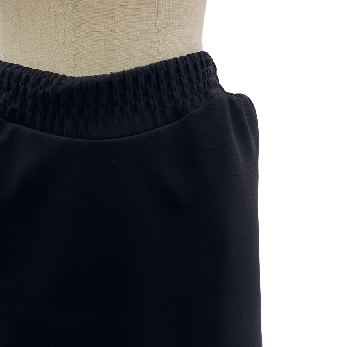 BALENCIAGA / バレンシアガ | バックスリット ウエストゴム ロングスカート | 40 | ブラック | レディース