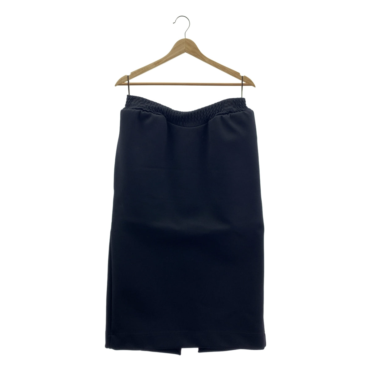 BALENCIAGA / バレンシアガ | バックスリット ウエストゴム ロングスカート | 40 | ブラック | レディース