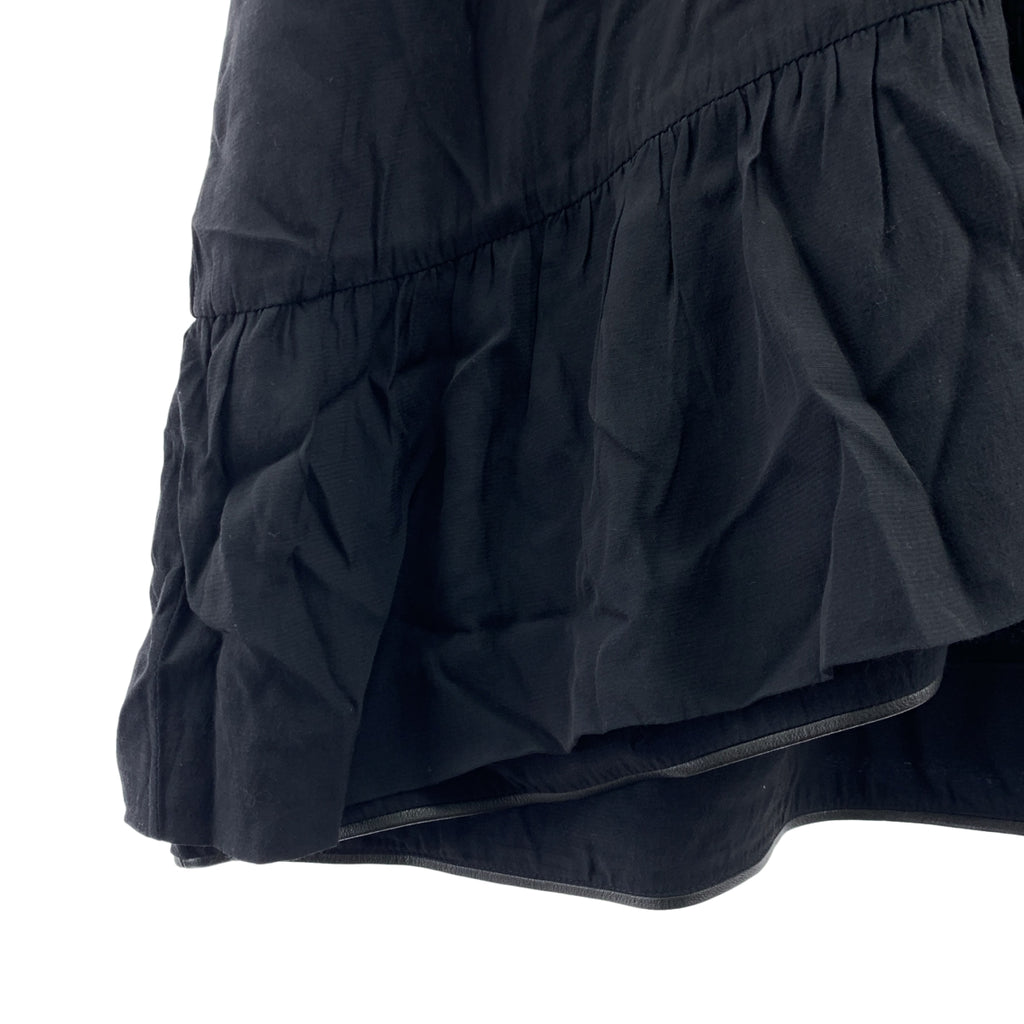 MARNI / マルニ | レーヨン レザーパイピング ティアード ノースリーブワンピース | 40 | レディース