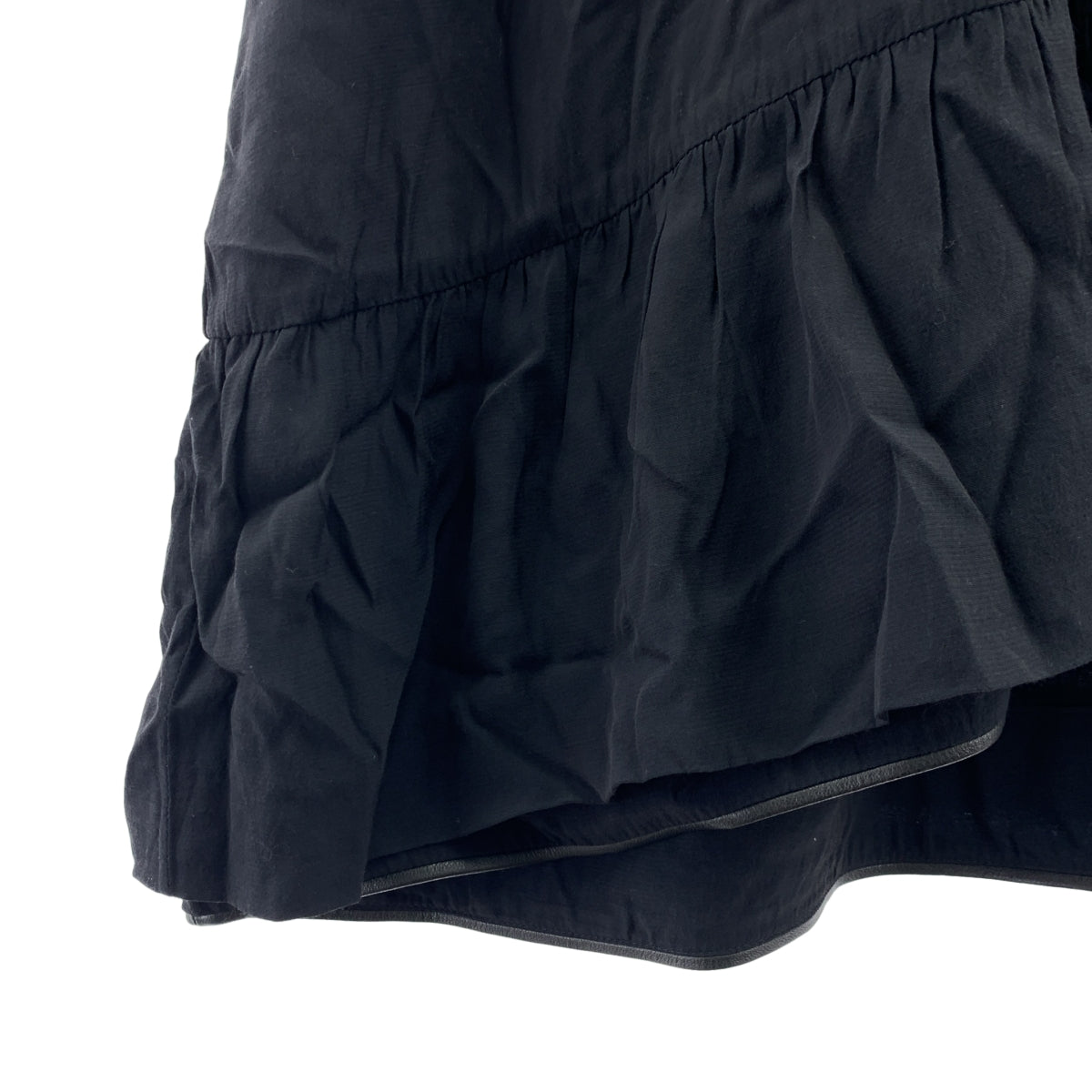 MARNI / マルニ | レーヨン レザーパイピング ティアード ノースリーブワンピース | 40 | レディース