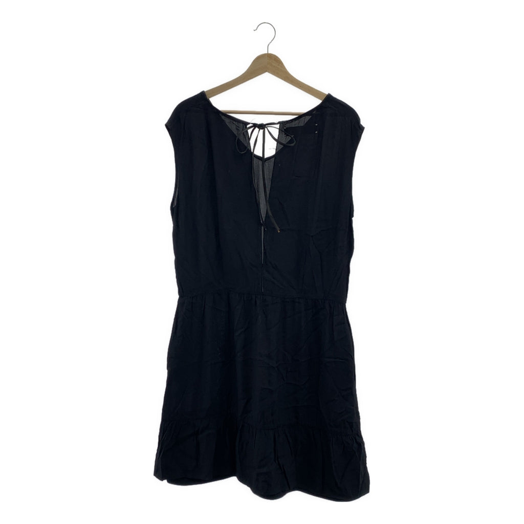 MARNI / マルニ | レーヨン レザーパイピング ティアード ノースリーブワンピース | 40 | レディース