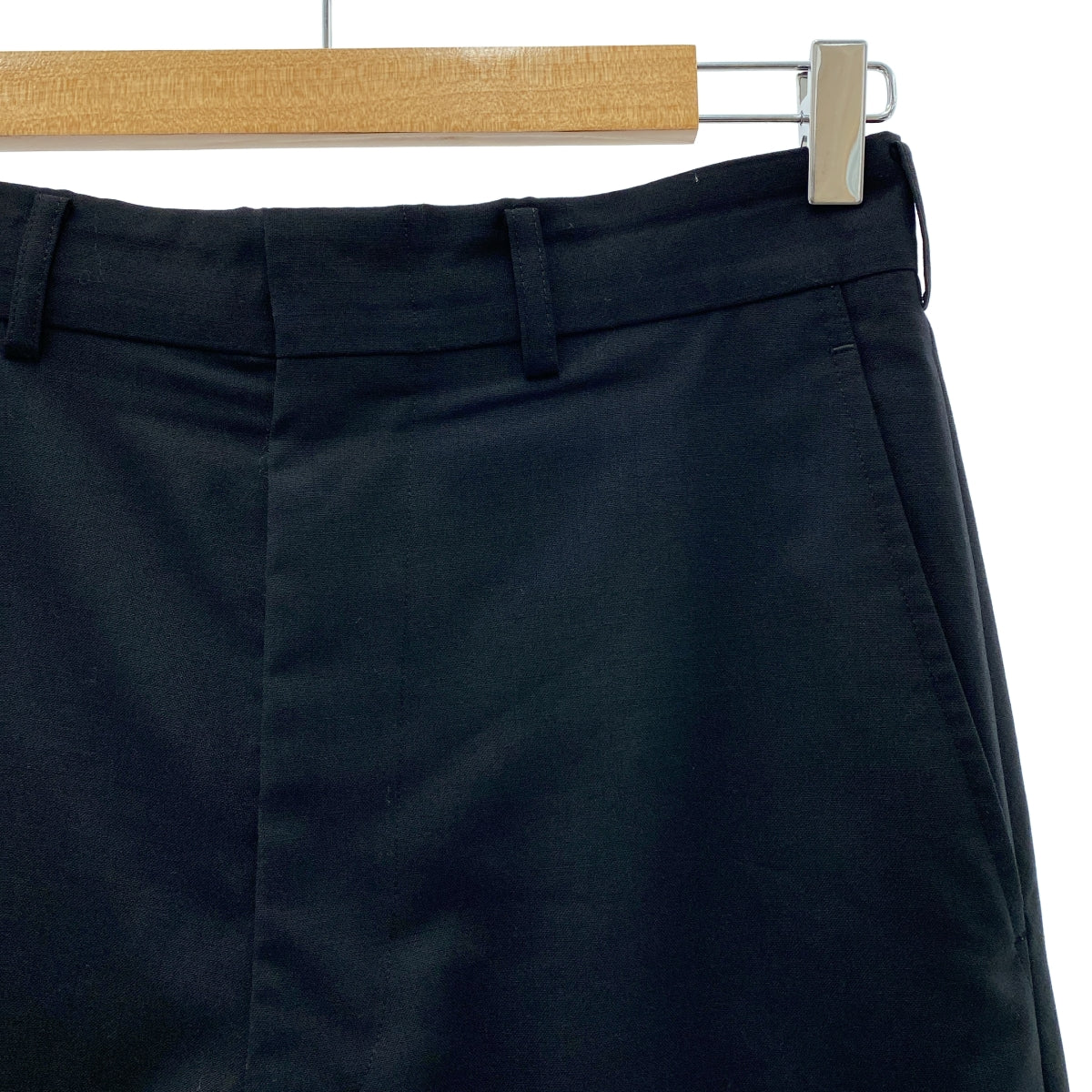 JUNYA WATANABE COMME des GARCONS / 준야와타나베 | 2019AW | 울 슬릿 변형 롱 스커트 | XS | 블랙 | 여성