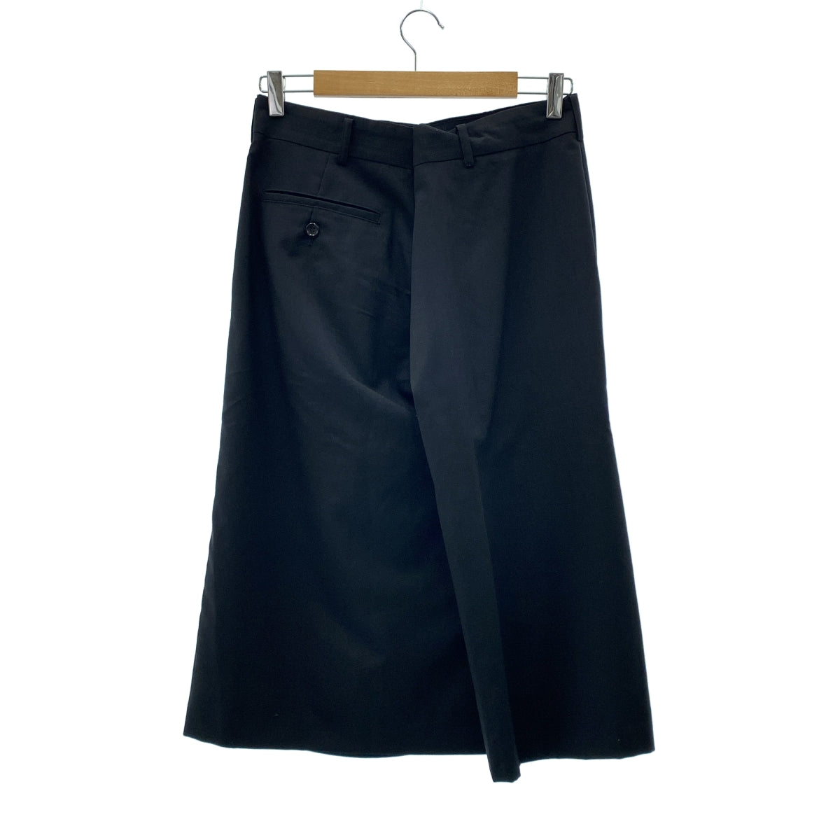 JUNYA WATANABE COMME des GARCONS / 준야와타나베 | 2019AW | 울 슬릿 변형 롱 스커트 | XS | 블랙 | 여성