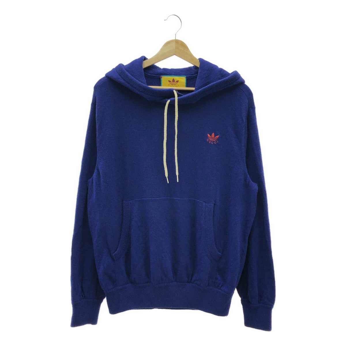 GUCCI / 古馳 | x adidas 針織連帽派克大衣 | XS | 藍色 | 男款