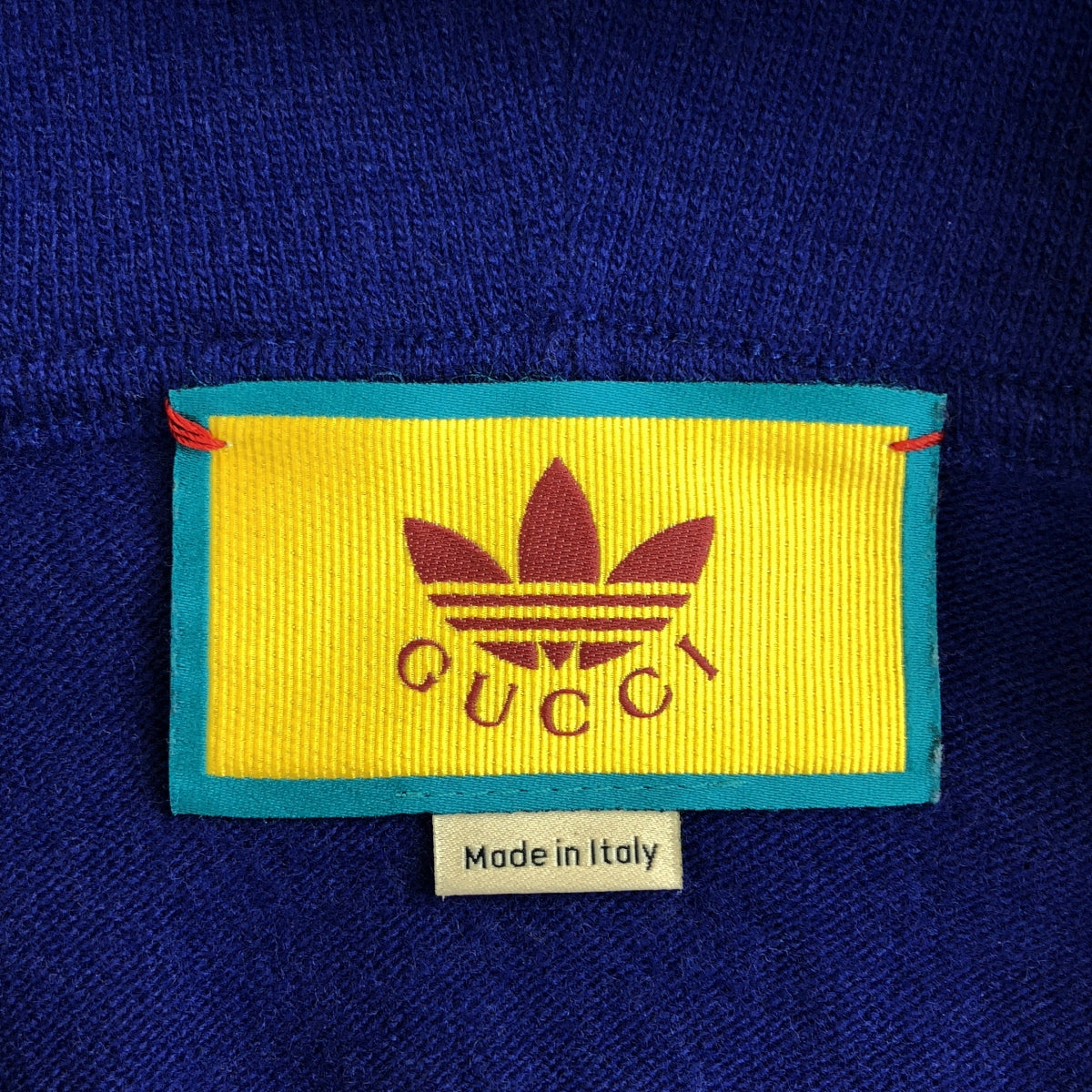 GUCCI / 古馳 | x adidas 針織連帽派克大衣 | XS | 藍色 | 男款