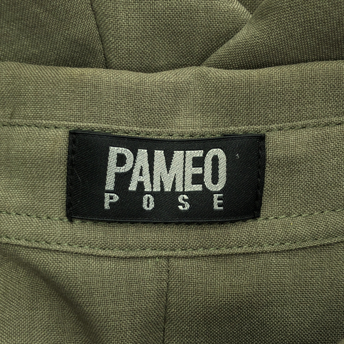 PAMEO POSE / パメオポーズ | Emperor Dress / バイカラーワンピース / インナー付き | F | カーキ/ブルー | レディース