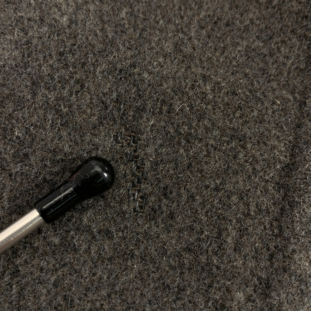 DRIES VAN NOTEN / ドリスヴァンノッテン | ウール ノーカラー ジップ ロングコート | 48 | メンズ