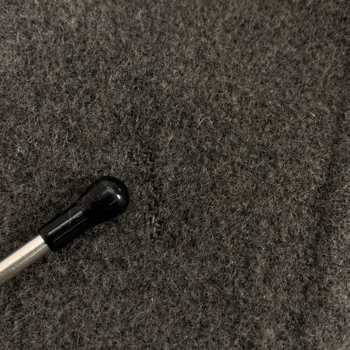 DRIES VAN NOTEN / ドリスヴァンノッテン | ウール ノーカラー ジップ ロングコート | 48 | メンズ