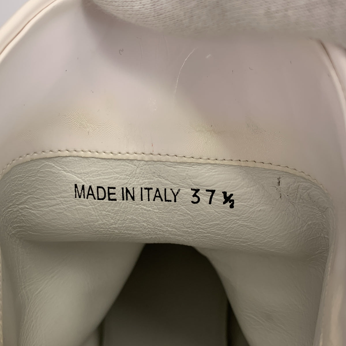 miu miu / 뮤 뮤 | 사이드 로고 레인 부츠 | 37 1/2 |