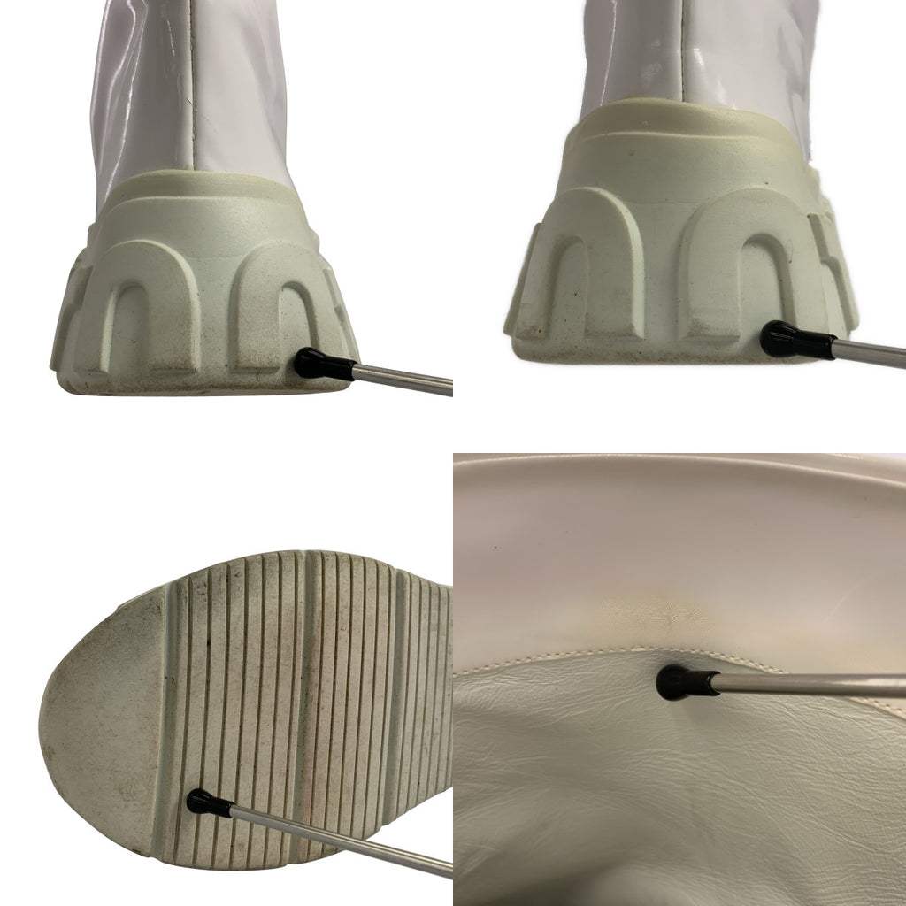 miu miu / 뮤 뮤 | 사이드 로고 레인 부츠 | 37 1/2 |