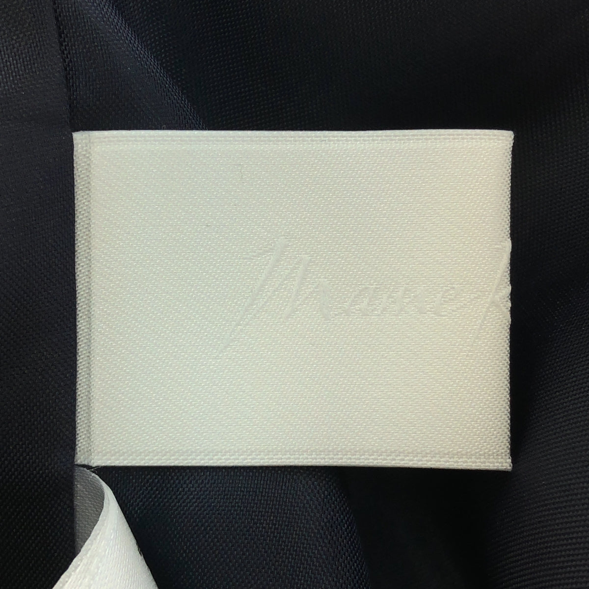 [新] Mame Kurogouchi | 2024秋冬 | “Mishima Karatsu”花卉圖案提花垂墜裙 | 1 |海軍 |女性的