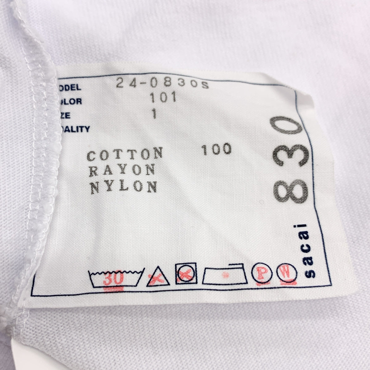 sacai / サカイ | Gonz Patch T-Shirt  / ワッペン ポケット Tシャツ カットソー | 1 | レディース