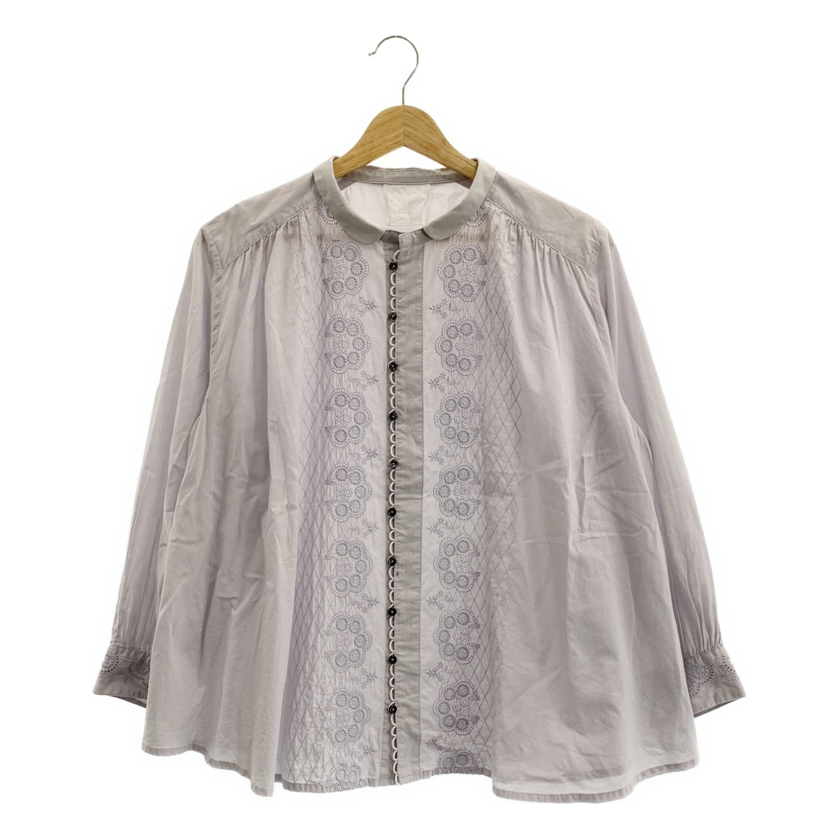 GASA | 劇院角落刺繡襯衫/襯衫 | F 碼 | 女款