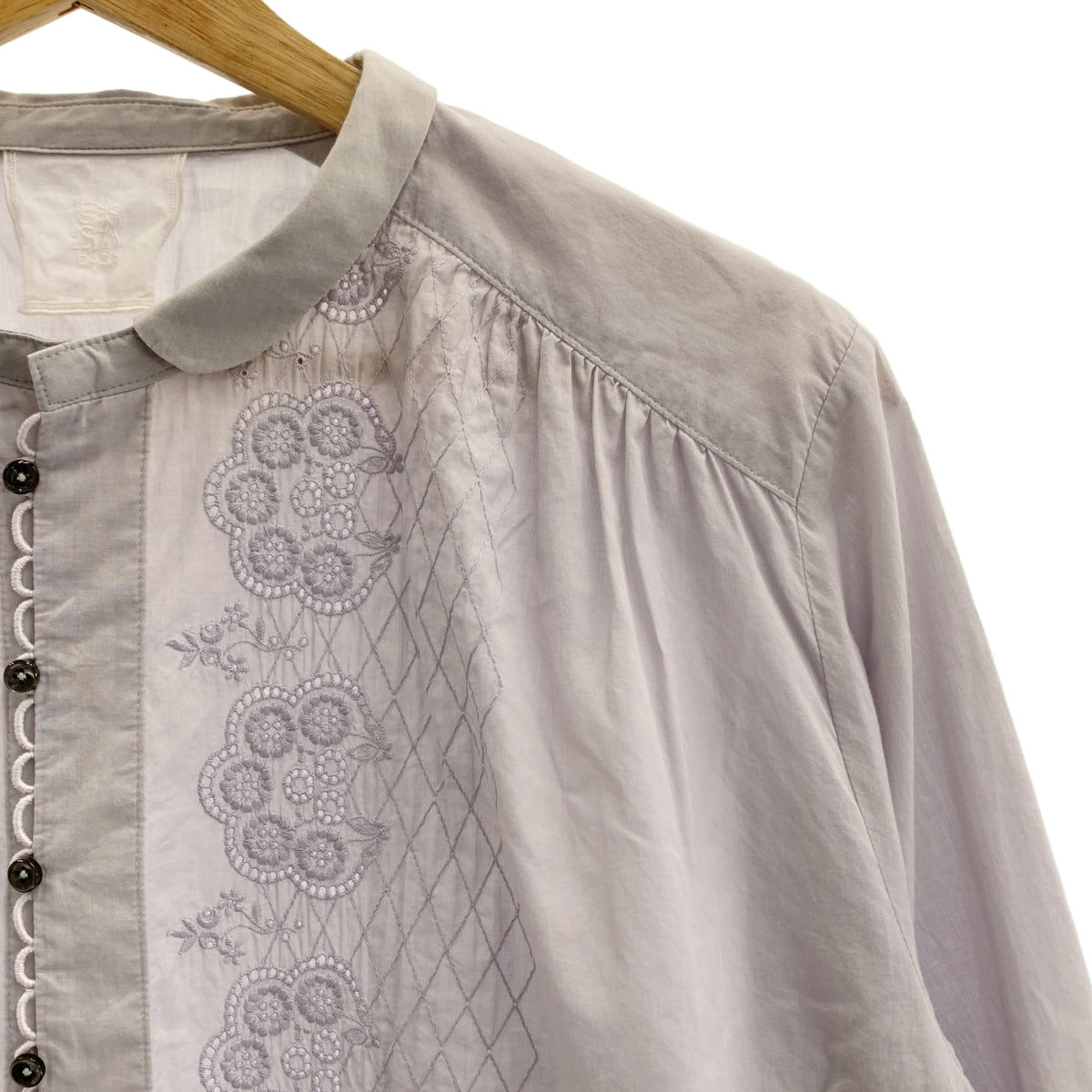 GASA | 劇院角落刺繡襯衫/襯衫 | F 碼 | 女款