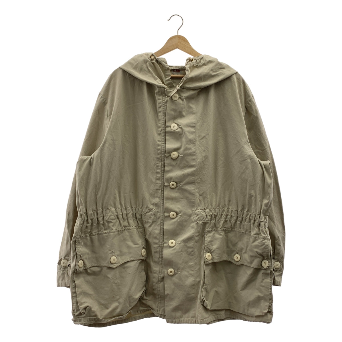 VINTAGE / 빈티지 헌 옷 | Swedish Army / 스웨덴 군 M62 스노우 카모 파커 오버 재킷 후디 | C50 | 남성