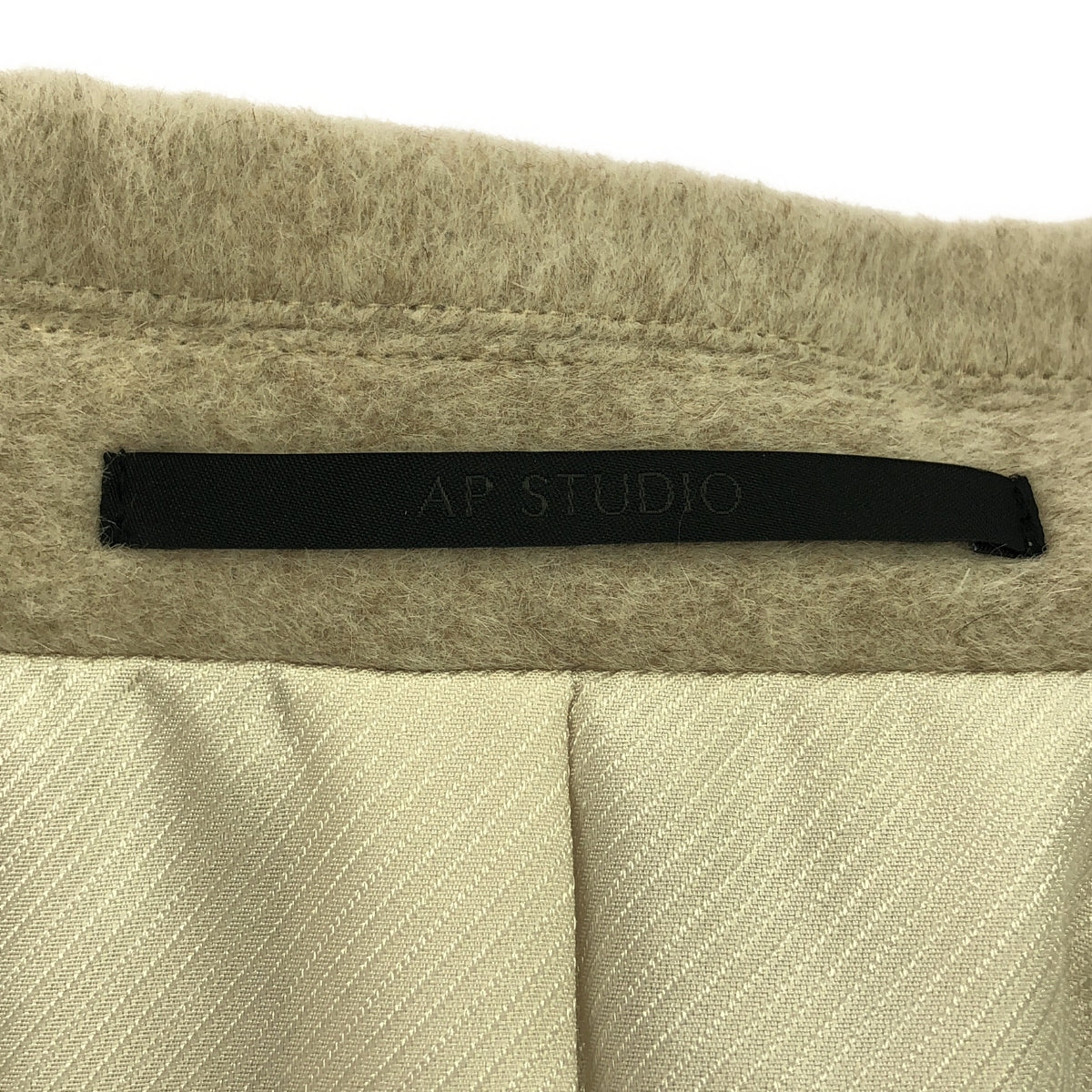 [Good Condition] AP STUDIO / A Piece Studio | 2024AW | Oversized Jacket Coat | 38 | Beige | Women's