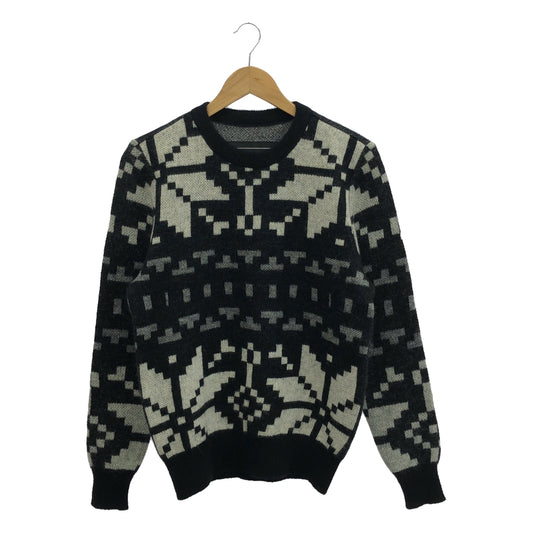 ANREALAGE | HUGE SNOW PATTERN KNIT Mohair wool blend snow pattern jacquard crew neck knit | 38 | Women's