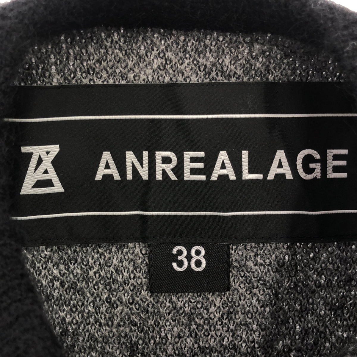 ANREALAGE | HUGE SNOW PATTERN KNIT Mohair wool blend snow pattern jacquard crew neck knit | 38 | Women's