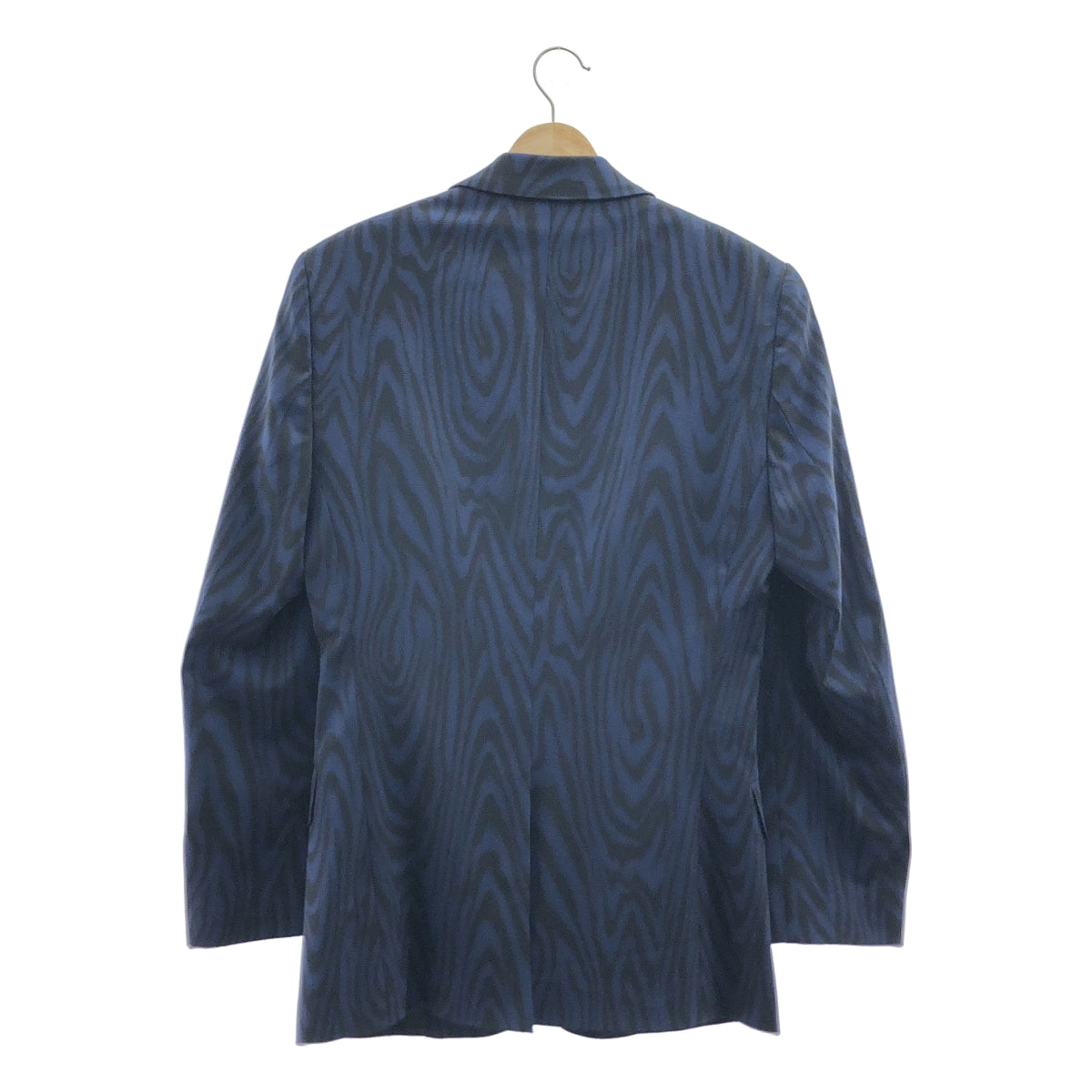 [狀況極佳] KENZO | 套裝 | 全印花 2B 修身夾克和休閒褲 | 尺寸 44 | 藍色/黑色 | 男士