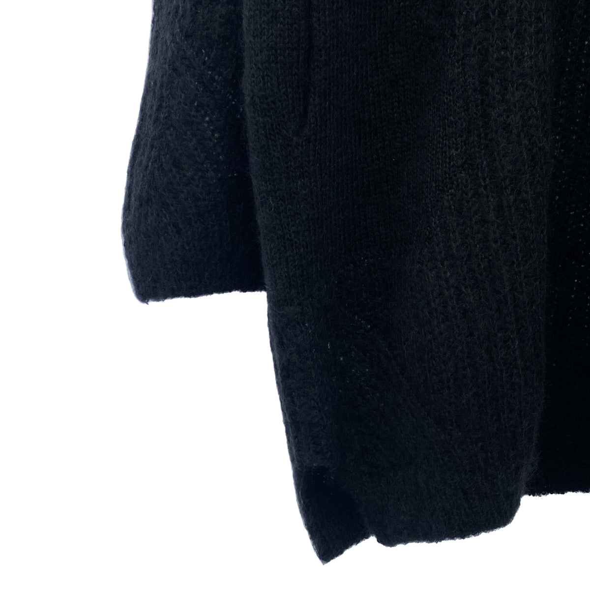 il by saori komatsu / 아이엘바이사오리코마츠 | 모헤야 실크 니트 풀오버 | 38 | 블랙 | 여성