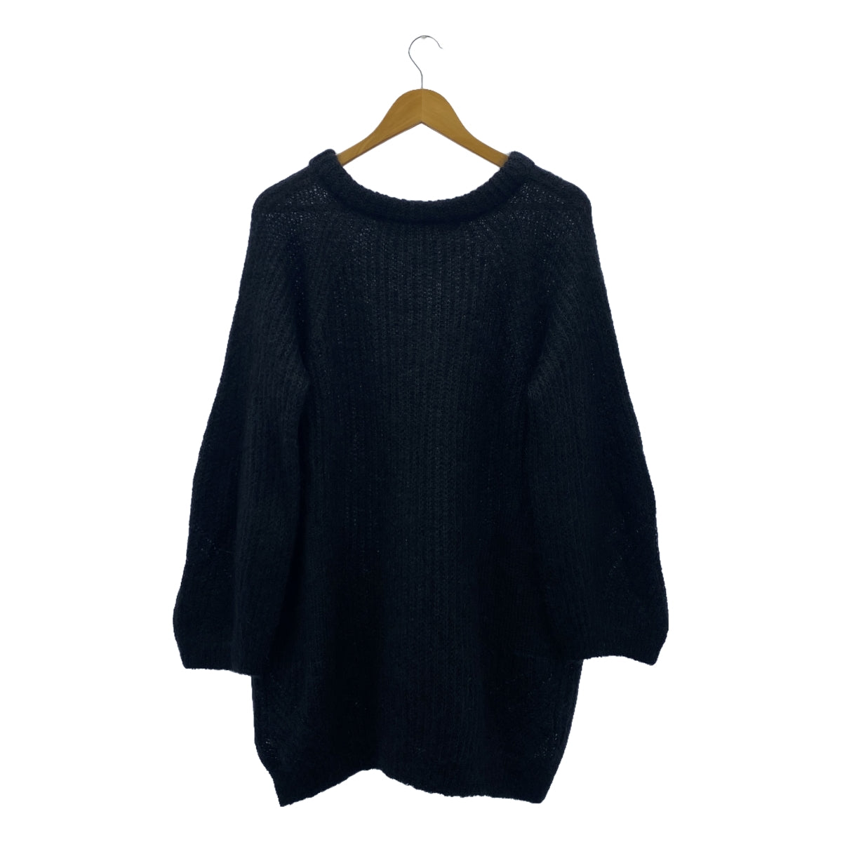 il by saori komatsu / 아이엘바이사오리코마츠 | 모헤야 실크 니트 풀오버 | 38 | 블랙 | 여성