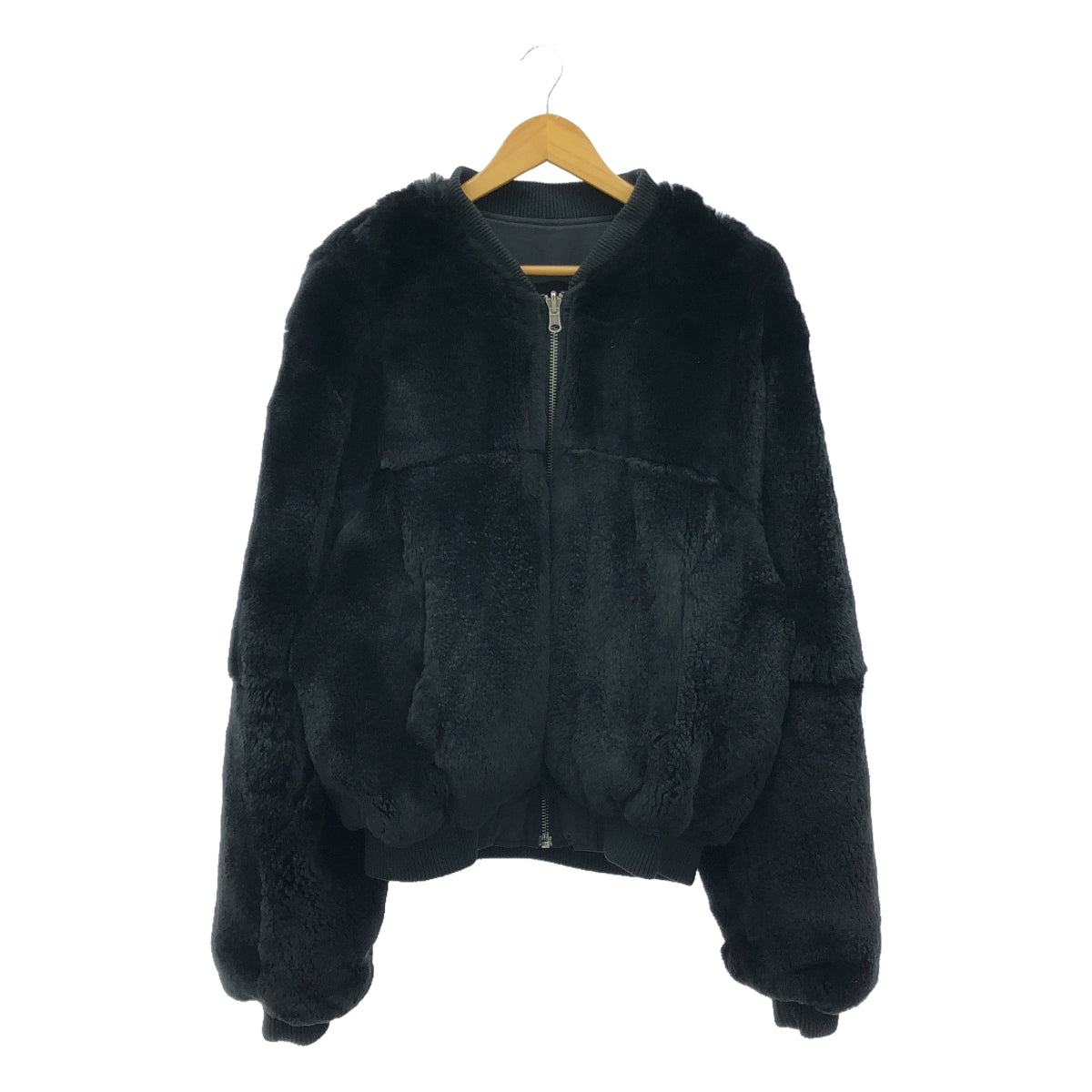 WILLY CHAVARRIA / ウィリーチャバリア | FUR LINED BOMBER ファー リバーシブル ボンバージャケット | L | ブラック | メンズ