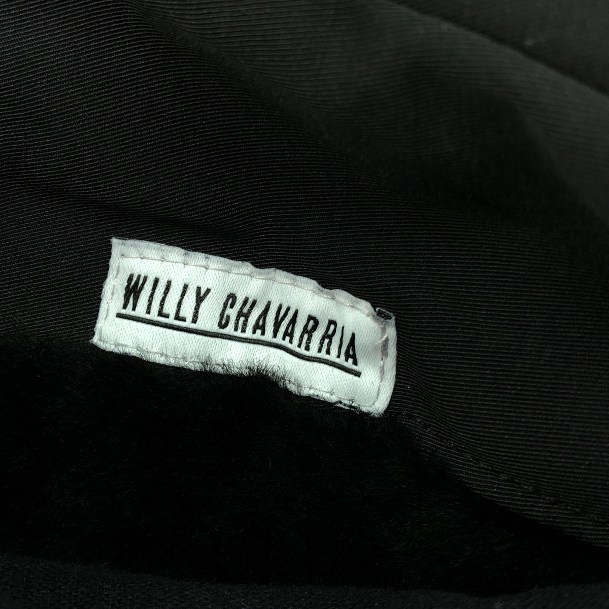 WILLY CHAVARRIA / ウィリーチャバリア | FUR LINED BOMBER ファー リバーシブル ボンバージャケット | L | ブラック | メンズ