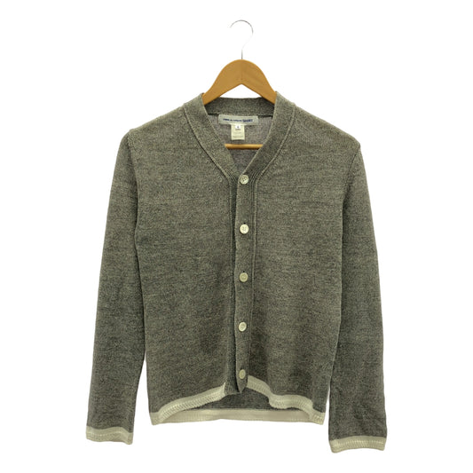 COMME des GARCONS SHIRT / コムデギャルソンシャツ | リネン バイカラー ニット カーディガン | XS | レディース