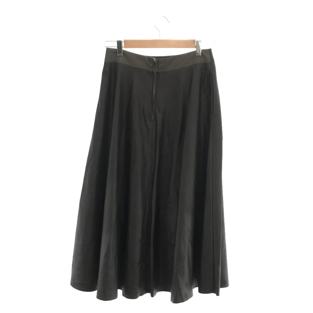 【美品】  Pal'las Palace / パラスパレス | 2021AW | フェイクレザー フレアスカート | 3 | ブラウン | レディース