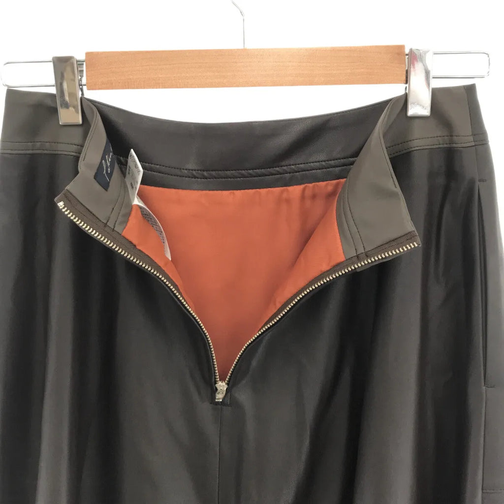 【美品】  Pal'las Palace / パラスパレス | 2021AW | フェイクレザー フレアスカート | 3 | ブラウン | レディース