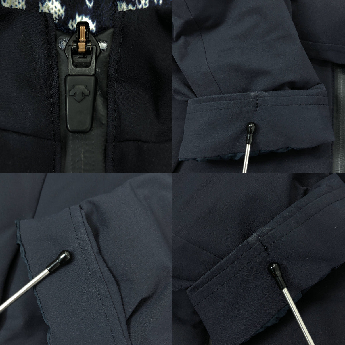 DESCENTE ALLTERRAIN / Descente All Terrain | × Hobonichi 內襯全圖案 Mizusawa 羽絨外套 | S | 海軍藍 | 女款