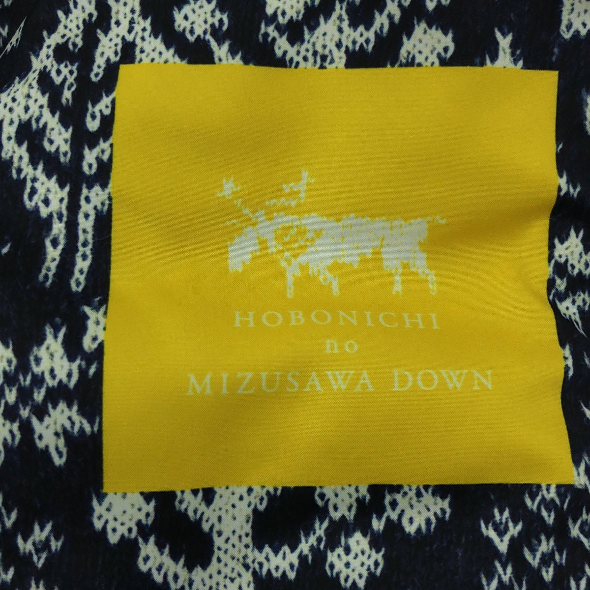 DESCENTE ALLTERRAIN / Descente All Terrain | × Hobonichi 內襯全圖案 Mizusawa 羽絨外套 | S | 海軍藍 | 女款