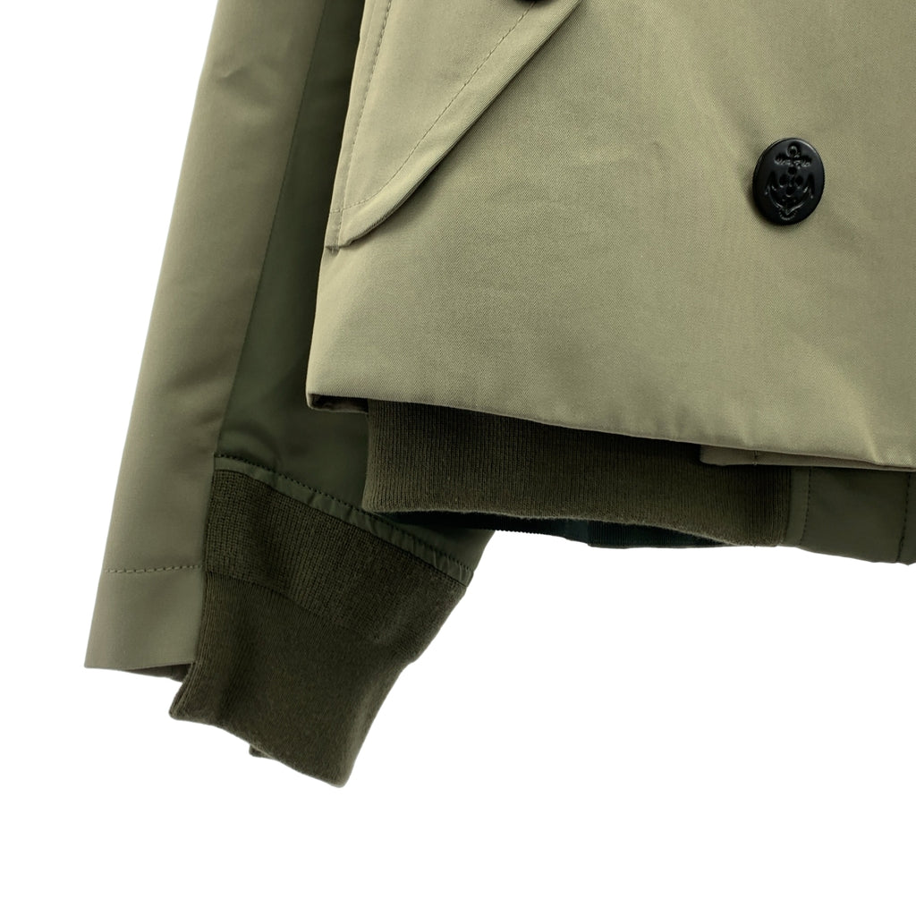 sacai | 斜紋混紡外套 MA-1 短風衣 | 2 碼 | 女款