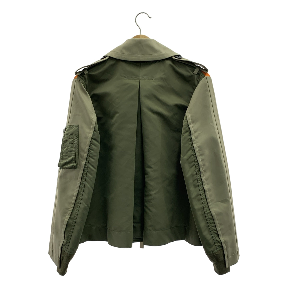 sacai | 斜紋混紡外套 MA-1 短風衣 | 2 碼 | 女款