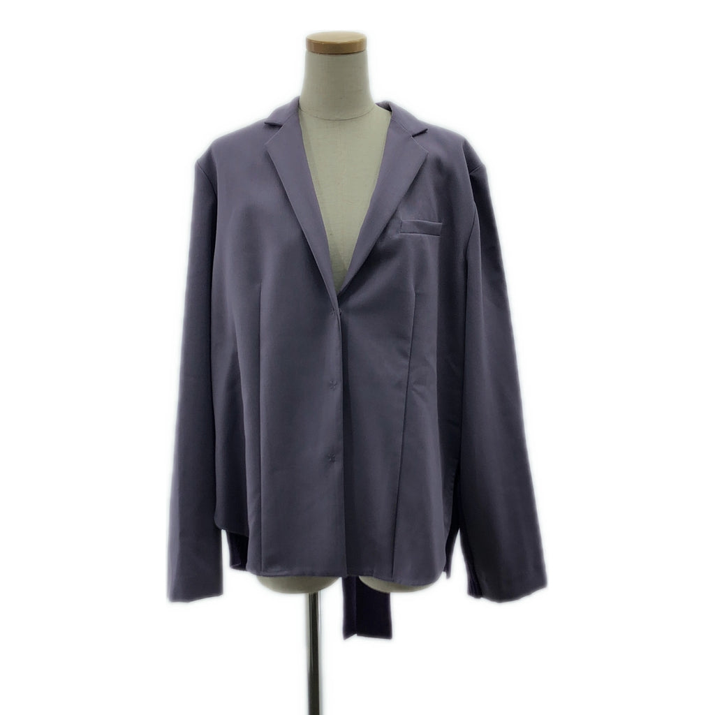 IRENE / アイレネ | 2019AW | IRENE Back Knit Light Jacket バック ニット ライト ジャケット | 36 | パープル | レディース