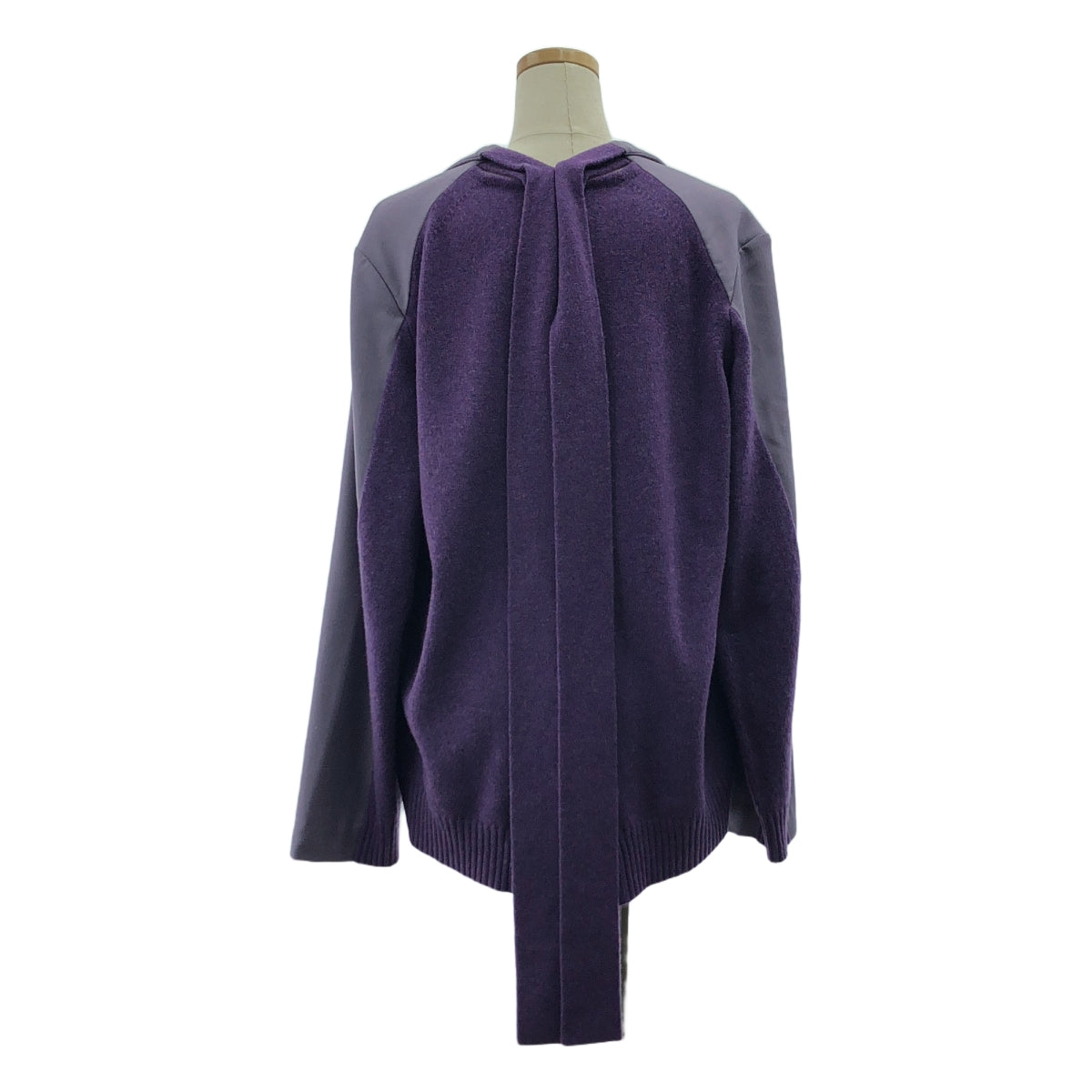 IRENE / アイレネ | 2019AW | IRENE Back Knit Light Jacket バック ニット ライト ジャケット | 36 | パープル | レディース