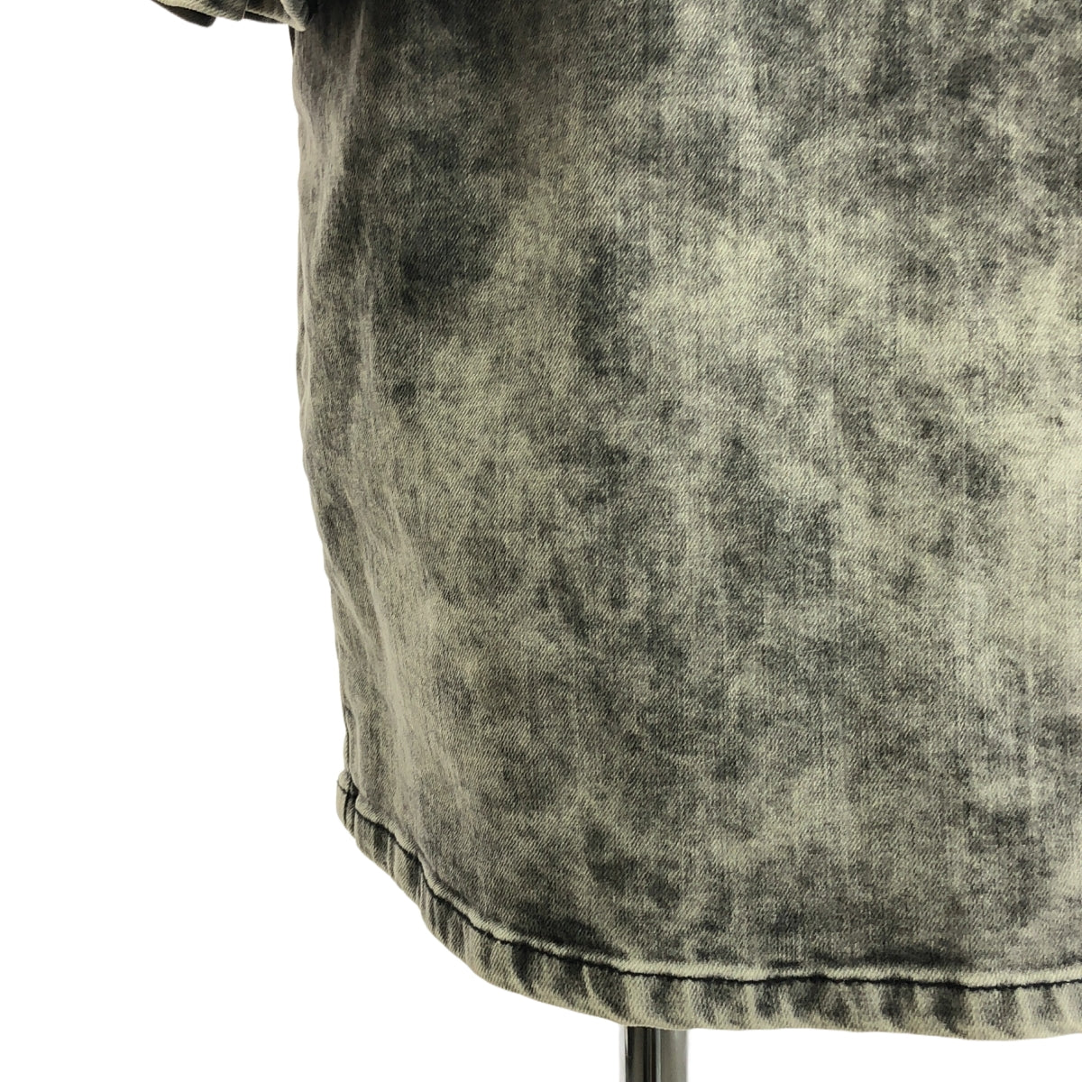 DIESEL / ディーゼル | ワンショルダー ペプラム デニム ワンピース | M | グレー | レディース