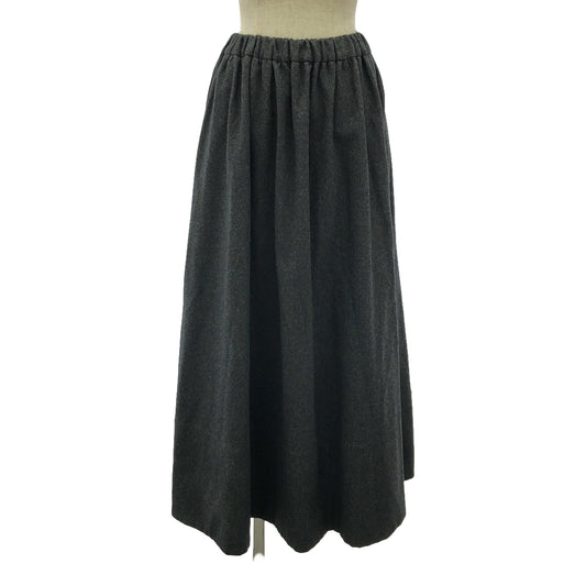 tricot COMME des GARCONS | AD1998 | Wool volume gathered long skirt | Gray | Women's