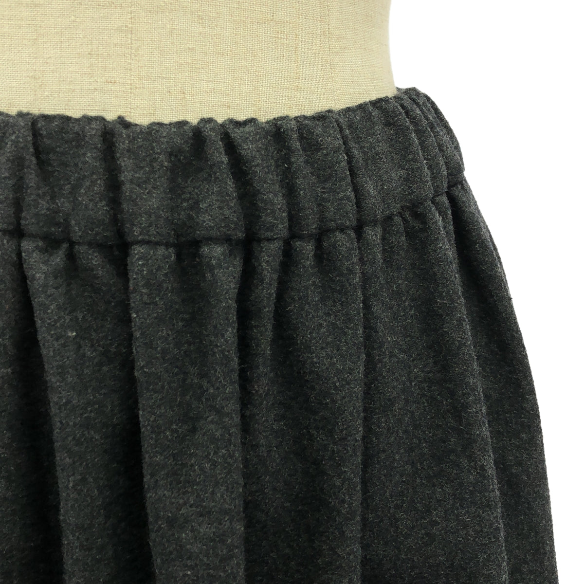 tricot COMME des GARCONS | AD1998 | Wool volume gathered long skirt | Gray | Women's